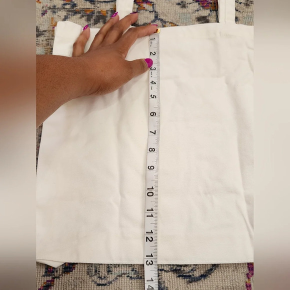 Inspirational White Tote Bag, Everyday Shopping Bag, Travel Bag, On the Go Tote - Picture 7 of 11